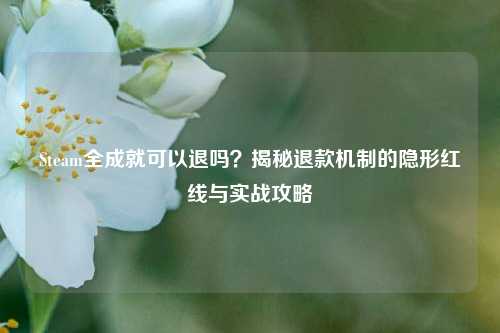 Steam全成就可以退吗？揭秘退款机制的隐形红线与实战攻略