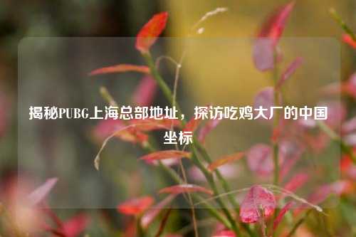 揭秘PUBG上海总部地址，探访吃鸡大厂的中国坐标