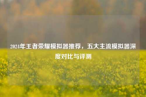 2024年王者荣耀模拟器推荐，五大主流模拟器深度对比与评测