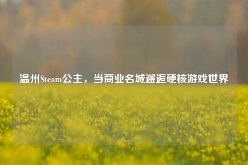 温州Steam公主，当商业名城邂逅硬核游戏世界