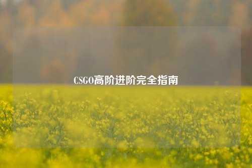 CSGO高阶进阶完全指南