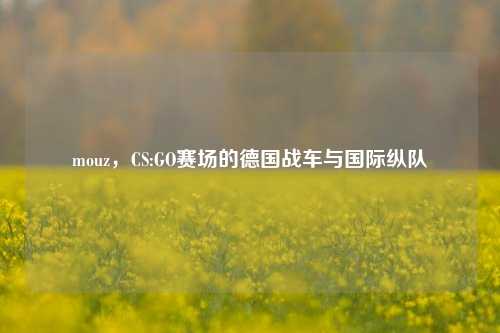mouz,CS:GO赛场的德国战车与国际纵队