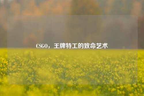 CSGO，王牌特工的致命艺术