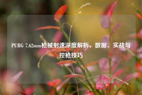 PUBG 7.62mm枪械射速深度解析,数据、实战与控枪技巧