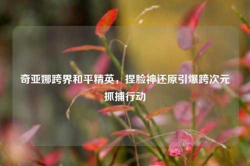 奇亚娜跨界和平精英,捏脸神还原引爆跨次元抓捕行动
