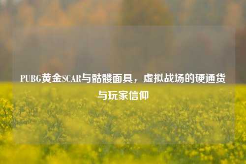 PUBG黄金SCAR与骷髅面具,虚拟战场的硬通货与玩家信仰