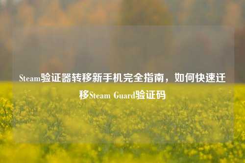 Steam验证器转移新手机完全指南,如何快速迁移Steam Guard验证码