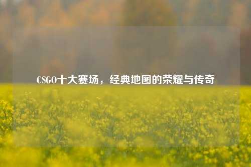 CSGO十大赛场,经典地图的荣耀与传奇