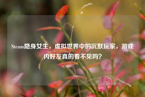 Steam隐身女生,虚拟世界中的沉默玩家,游戏内好友真的看不见吗?