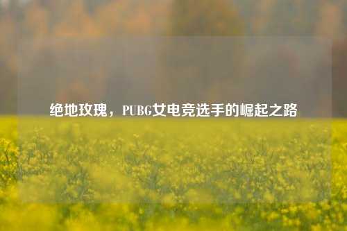 绝地玫瑰,PUBG女电竞选手的崛起之路