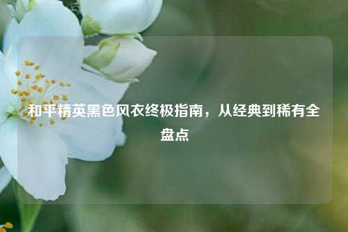 和平精英黑色风衣终极指南,从经典到稀有全盘点