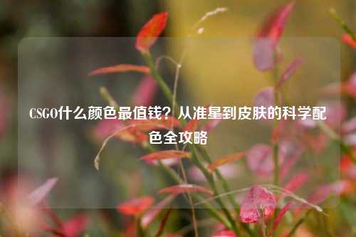 CSGO什么颜色最值钱?从准星到皮肤的科学配色全攻略