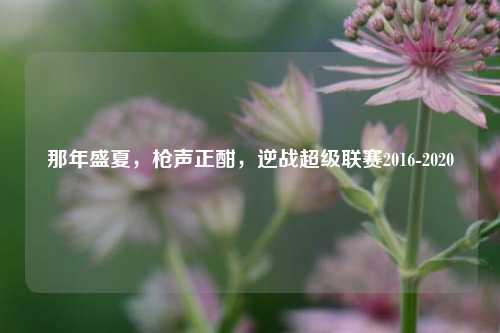 那年盛夏,枪声正酣,逆战超级联赛2016-2020