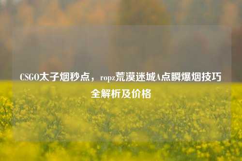 CSGO太子烟秒点，ropz荒漠迷城A点瞬爆烟技巧全解析及价格