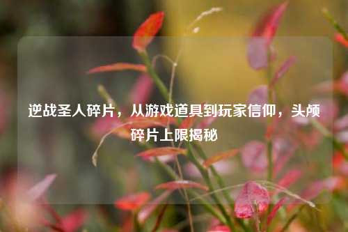 逆战圣人碎片,从游戏道具到玩家信仰,头颅碎片上限揭秘