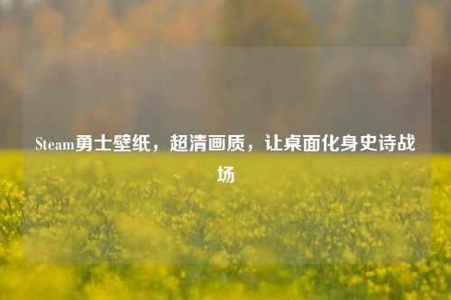 Steam勇士壁纸，超清画质，让桌面化身史诗战场