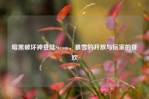 暗黑破坏神登陆Steam，暴雪的开放与玩家的狂欢