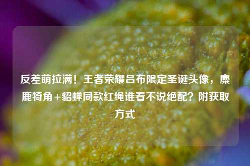 反差萌拉满！王者荣耀吕布限定圣诞头像，麋鹿犄角+貂蝉同款红绳谁看不说绝配？附获取方式