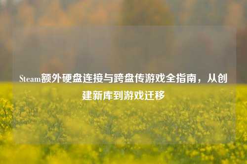 Steam额外硬盘连接与跨盘传游戏全指南,从创建新库到游戏迁移