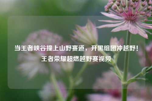 当王者峡谷撞上山野赛道,开黑组团冲越野!王者荣耀超燃越野赛视频