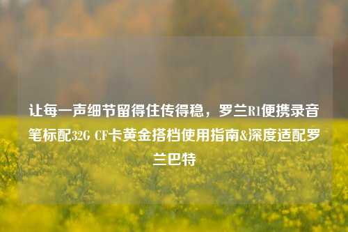 让每一声细节留得住传得稳,罗兰R1便携录音笔标配32G CF卡黄金搭档使用指南&深度适配罗兰巴特