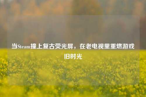 当Steam撞上复古荧光屏，在老电视里重燃游戏旧时光