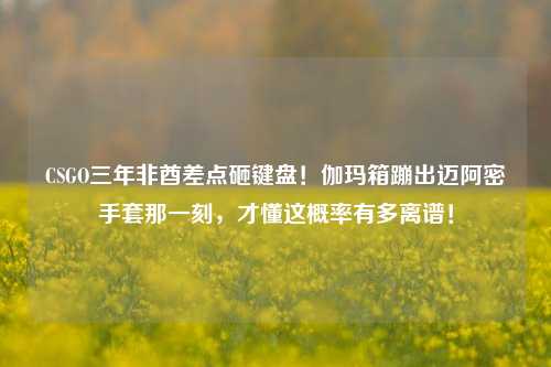 CSGO三年非酋差点砸键盘！伽玛箱蹦出迈阿密手套那一刻，才懂这概率有多离谱！