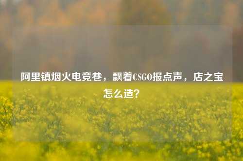阿里镇烟火电竞巷,飘着CSGO报点声,店之宝怎么造?