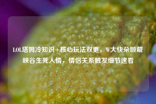 LOL塔姆冷知识+核心玩法双更,W大快朵颐藏峡谷生死人情,情侣关系触发细节速看