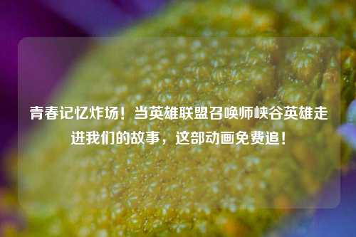 青春记忆炸场！当英雄联盟召唤师峡谷英雄走进我们的故事，这部动画免费追！