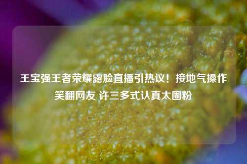 王宝强王者荣耀露脸直播引热议！接地气操作笑翻网友 许三多式认真太圈粉