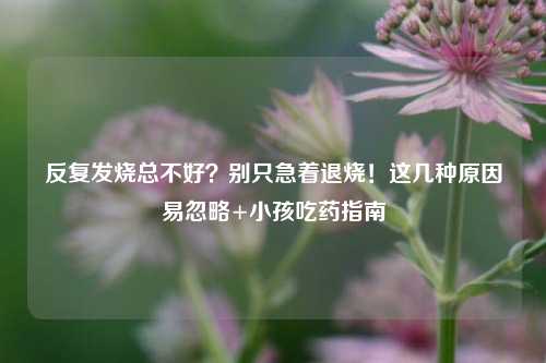反复发烧总不好?别只急着退烧!这几种原因易忽略+小孩吃药指南