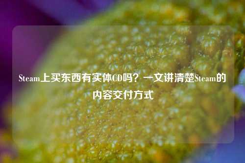 Steam上买东西有实体CD吗?一文讲清楚Steam的内容交付方式