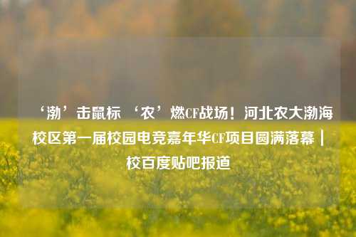‘渤’击鼠标 ‘农’燃CF战场!河北农大渤海校区第一届校园电竞嘉年华CF项目圆满落幕|校百度贴吧报道