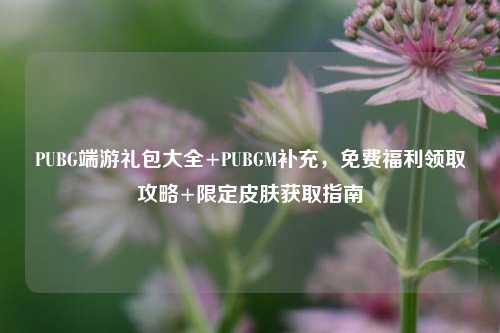 PUBG端游礼包大全+PUBGM补充,免费福利领取攻略+限定皮肤获取指南