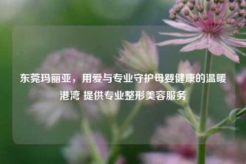 东莞玛丽亚,用爱与专业守护母婴健康的温暖港湾 提供专业整形美容服务