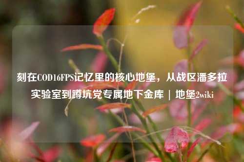 刻在COD16FPS记忆里的核心地堡,从战区潘多拉实验室到蹲坑党专属地下金库 | 地堡2wiki