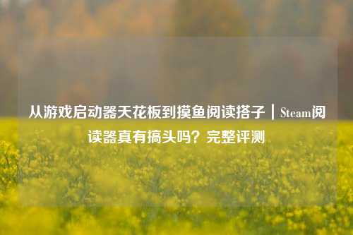 从游戏启动器天花板到摸鱼阅读搭子|Steam阅读器真有搞头吗?完整评测