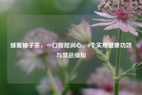 蜂蜜柚子茶,一口酸甜润心,6个实用健康功效与禁忌须知
