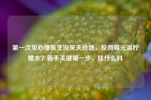 第一次见心理医生没哭天抢地,反而喝光温柠檬水?新手关键第一步,挂什么科