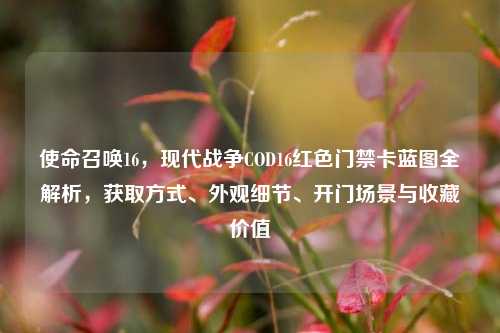 使命召唤16,现代战争COD16红色门禁卡蓝图全解析,获取方式、外观细节、开门场景与收藏价值