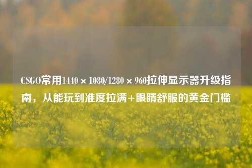 CSGO常用1440×1080/1280×960拉伸显示器升级指南,从能玩到准度拉满+眼睛舒服的黄金门槛