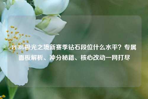 PUBG极光之境新赛季钻石段位什么水平？专属面板解析、冲分秘籍、核心改动一网打尽
