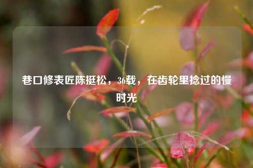 巷口修表匠陈挺松,36载,在齿轮里捻过的慢时光