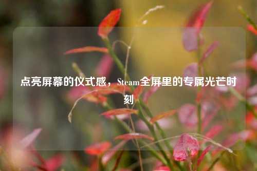 点亮屏幕的仪式感，Steam全屏里的专属光芒时刻