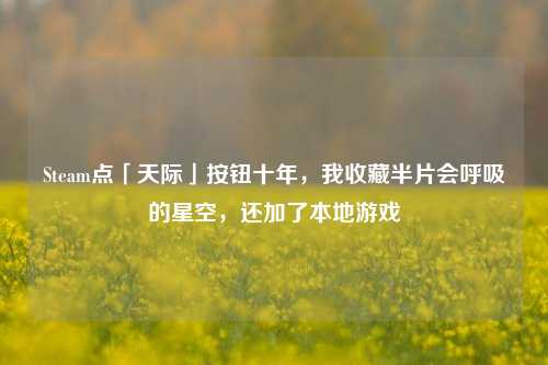 Steam点「天际」按钮十年,我收藏半片会呼吸的星空,还加了本地游戏