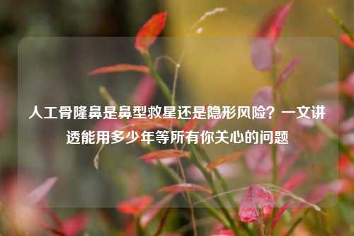 人工骨隆鼻是鼻型救星还是隐形风险?一文讲透能用多少年等所有你关心的问题