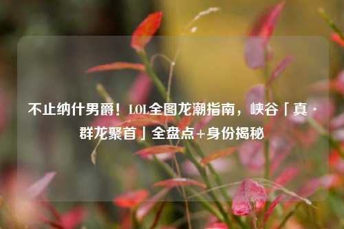 不止纳什男爵！LOL全图龙潮指南，峡谷「真·群龙聚首」全盘点+身份揭秘