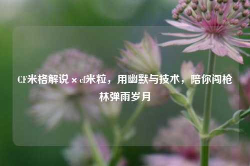 CF米格解说×cf米粒，用幽默与技术，陪你闯枪林弹雨岁月