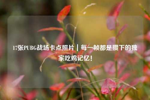 17张PUBG战场卡点照片|每一帧都是攒下的独家吃鸡记忆!